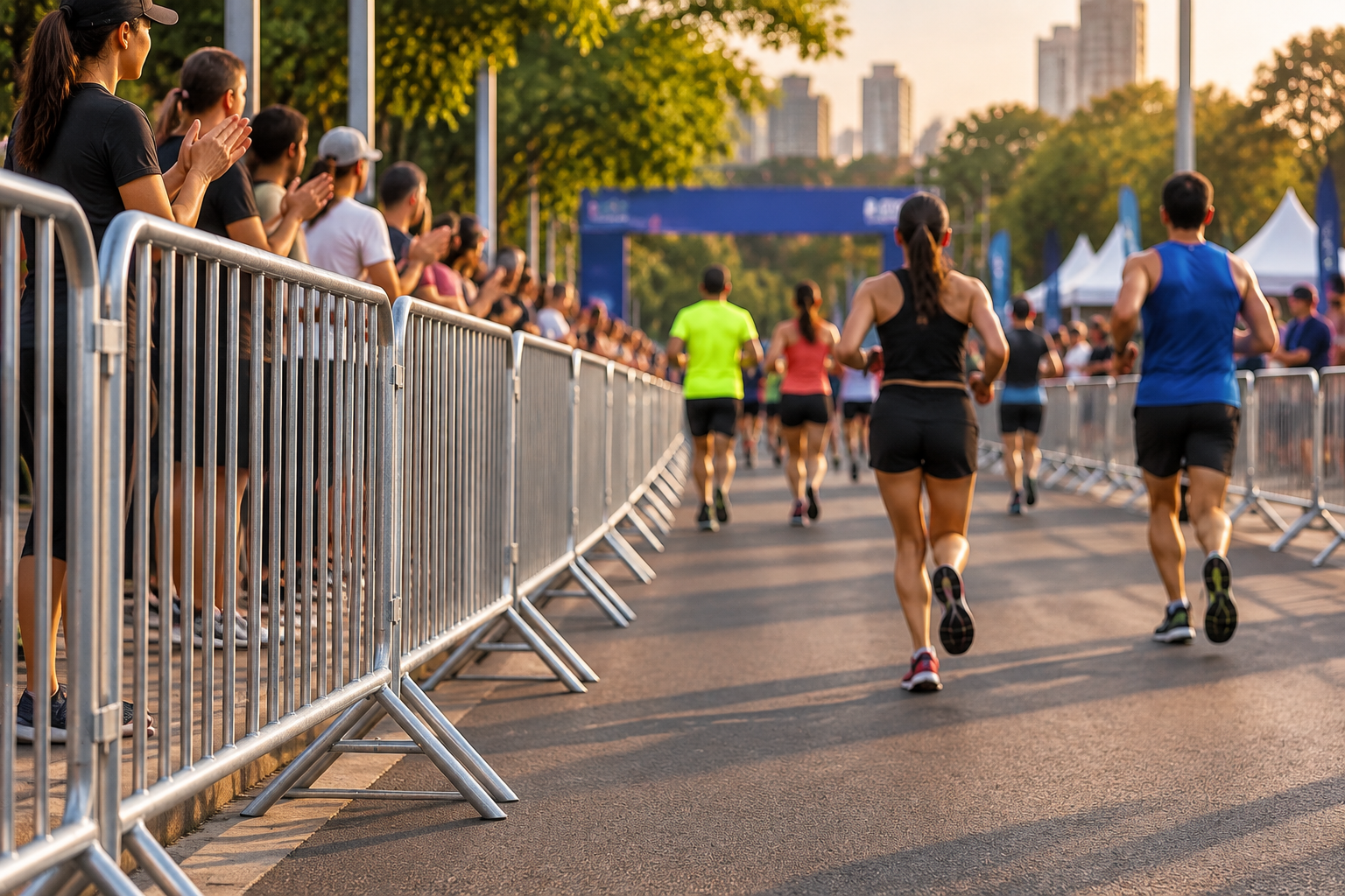 Aluguel de gradil para corrida: como melhorar a organização e segurança do evento