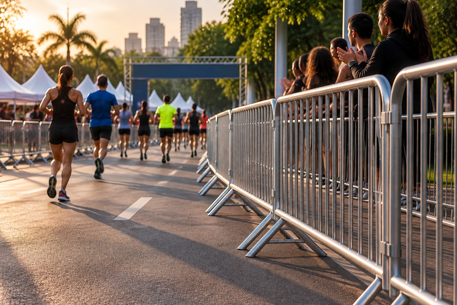 Aluguel de cavalete para corrida: segurança e organização para eventos esportivos